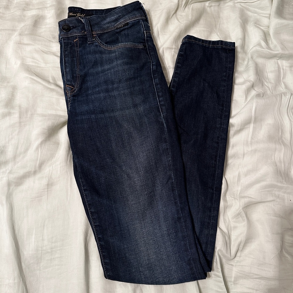 Mari Gold jeans | Dark wash | super skinny jeans | size 26